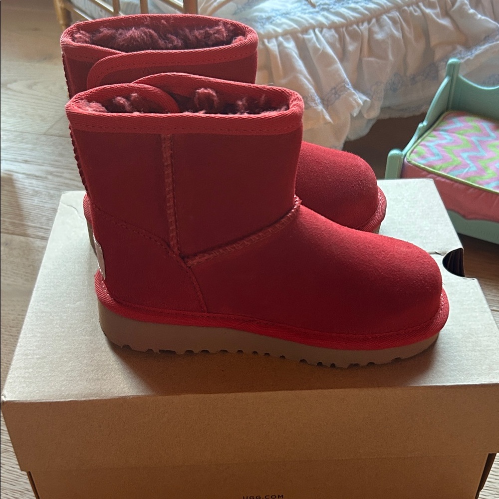 UGG Red Shearling Boots